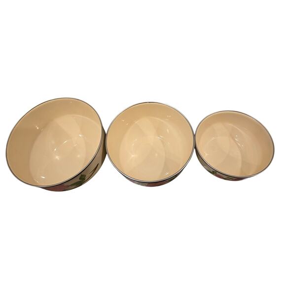 VTG Franciscan Desert Rose Nesting Mixing Bowls Set of 3 Made in USA - Picture 3 of 8